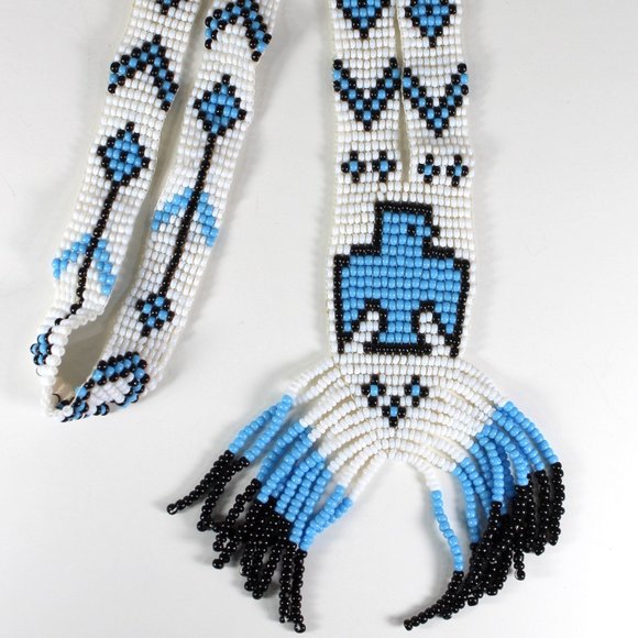 Jewelry - Thunderbird Necklace, Glass Beaded Southwestern